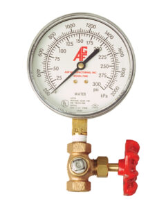 pressure guage with three way valve